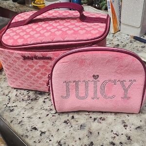 Juicy Couture Pink Heart Patterned Bag Duo